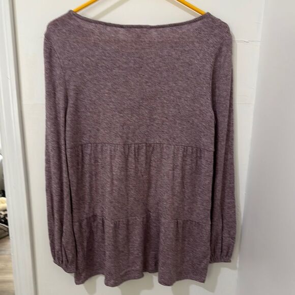 LC Lauren Conrad Gray Puff Sleeve Tunic Size M . NWT - Picture 2 of 6